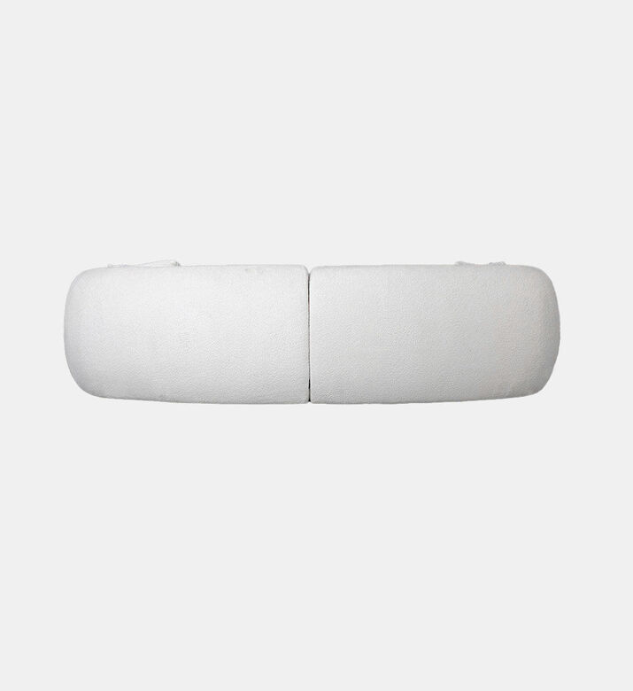 Home Deco and More Wales Four Seater Sofa 2-piece Set, White, Packshot View