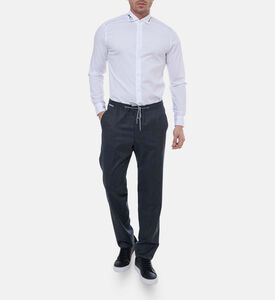 بنطال بخصر مطاطي صوف بكر