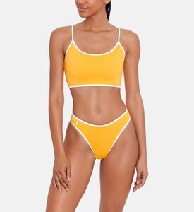 Scooped Two-tone Bikini Bottom