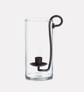 Light and Living Dolega Glass Hurricane, Packshot View