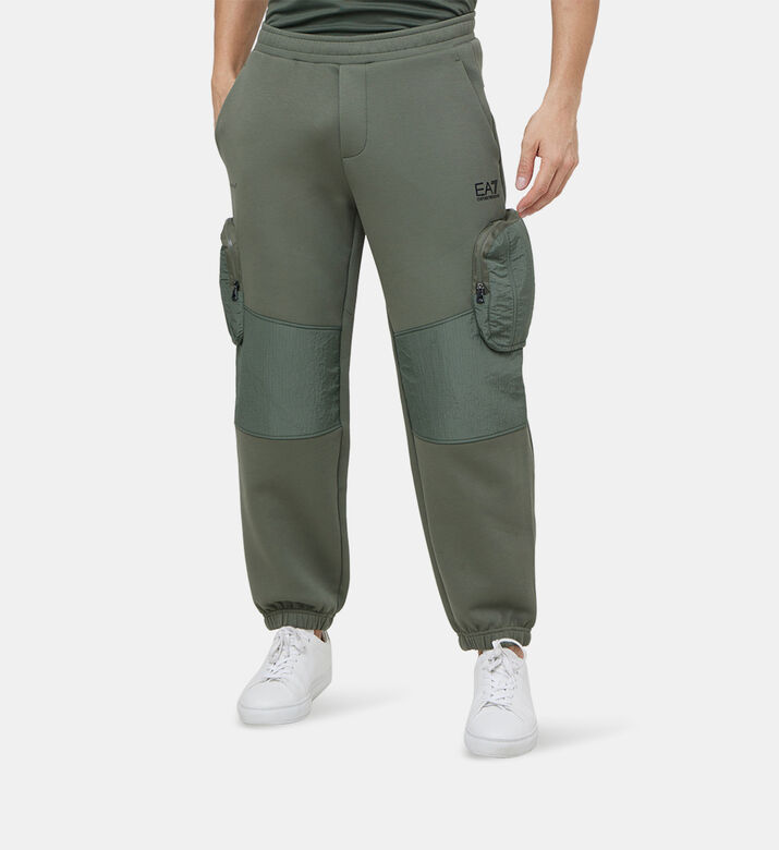 بنطال كارجو قطني رياضي بمزيج من القطن الرياضي