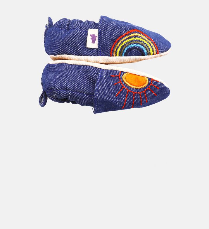 Sun-and-rainbow Non-slip Moccasins