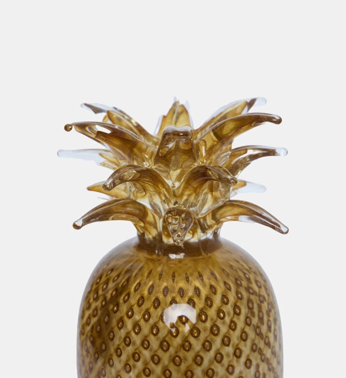 منحوتة بشكل أناناس كريستالية
