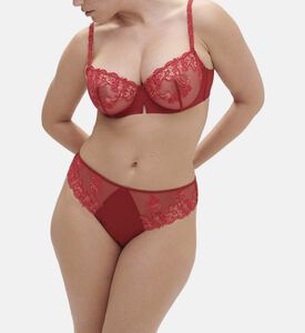 Saga Embroidered Half Cup Bra
