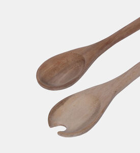 طقم أدوات خشب أكاسيا مكون من قطعتين