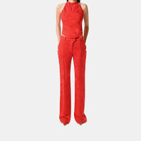 Embossed Back Twist Top