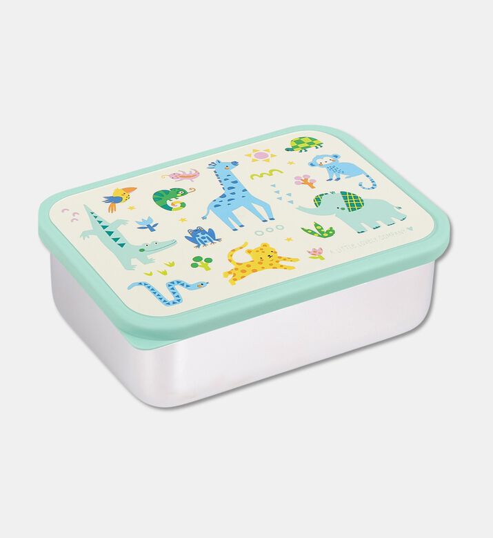 A Little Lovely Company Steel Lunch Box - Jungle, Packshot View