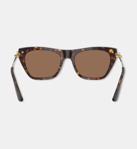 Dolce & Gabbana Square-shaped Gold Metal Acetate Sunglasses, Terracotta, Packshot View