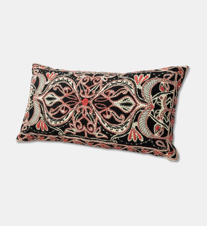 Tohfa Luxe Luxe Noor Appliqu&eacute; Silk Velvet Cushion, Packshot View