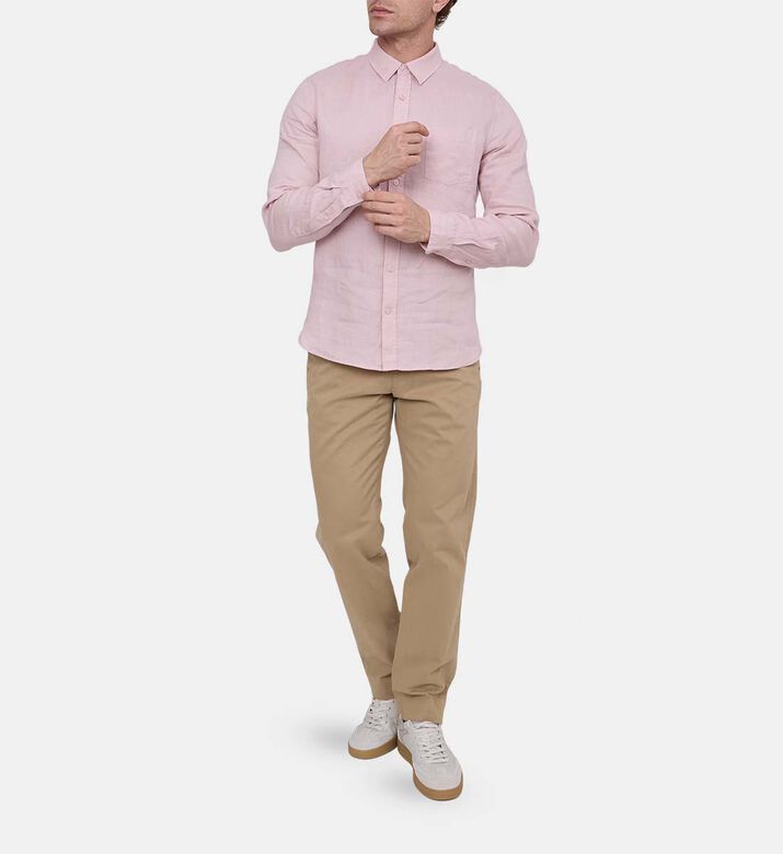 Vince Button-down Long-sleeve Shirt, Model View
