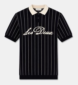 Les Deux Pinstripe Short-sleeve Polo Shirt, Packshot View
