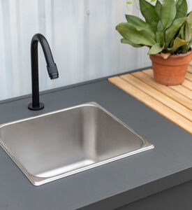 طاولة مطبخ خارجية من خشب الساج العنبر