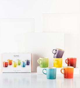 طقم أكواب قوس قزح 6 قطع