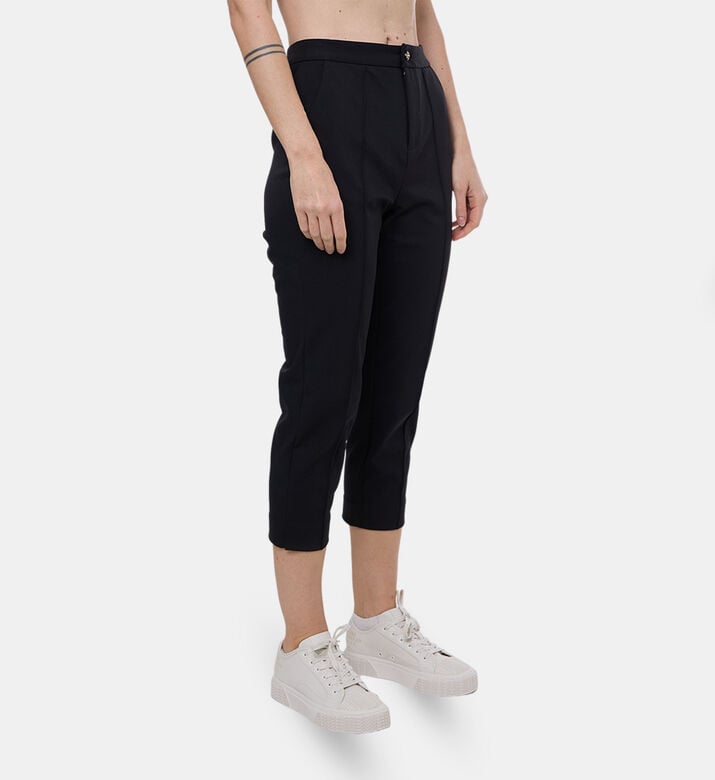 Edward Achour Paris High-waisted Cropped Trousers, Model View Edward Achour Paris High-waisted Cropped Trousers, Model View
