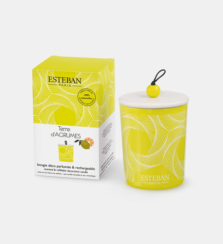 Esteban Paris Terre D Agrumes Refillable Scented Candle, Packshot View