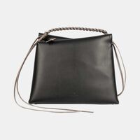 Vela Leather Top Handle Bag