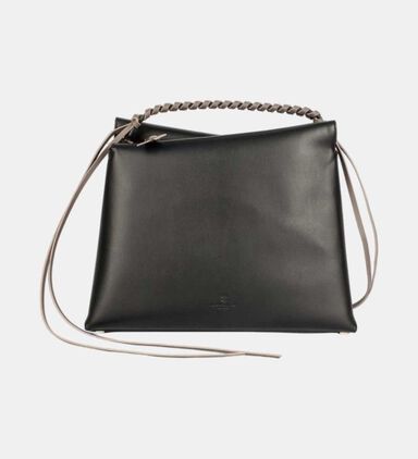 Vela Leather Top Handle Bag