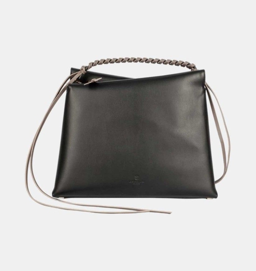 Vela Leather Top Handle Bag