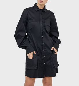 Satin Shirt Ankle-length Dress Satin Shirt Ankle-length Dress