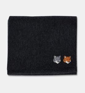 Maison Kitsune Scarf Head, Anthracite, Packshot View