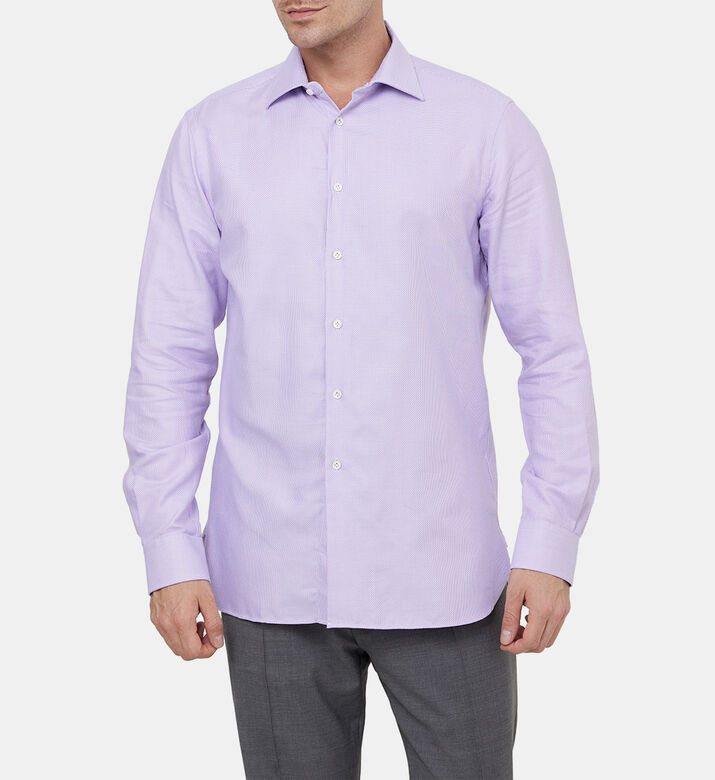 قميص قطن بياقة كلاسيكية