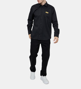 قميص قطني بأكمام طويلة