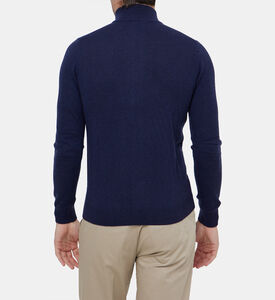 جاكيت بياقة عالية كشمير بسحاب