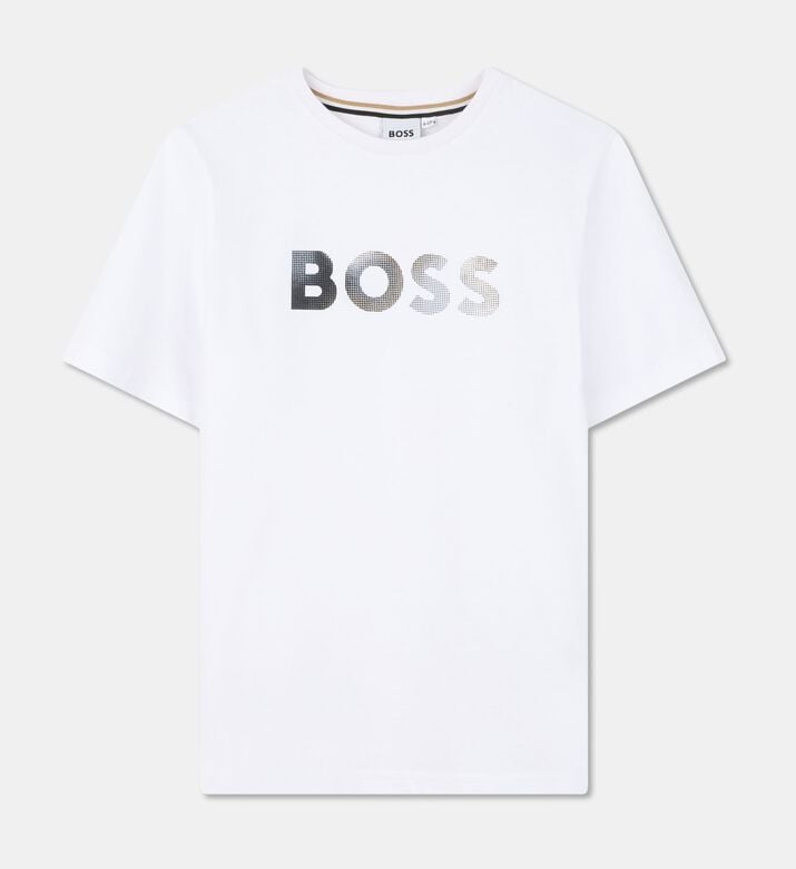 Boss Graphic Logo Cotton T-shirt, Packshot View
