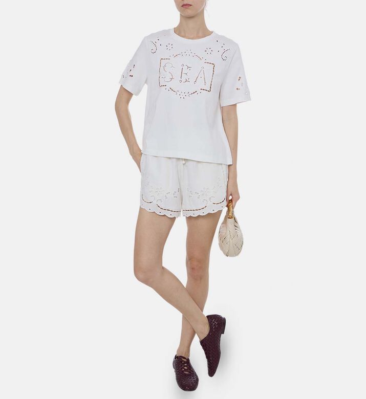 Logo-embroidery Short-sleeve T-shirt Logo-embroidery Short-sleeve T-shirt