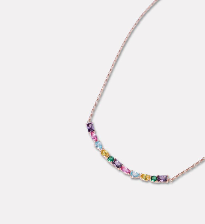 Nomination Multicolored Mixed-cut Crystals Gold-toned Necklace, Packshot View