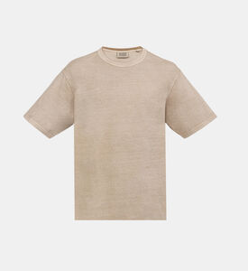 Cotton Plain Crewneck T-shirt