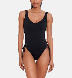 Crisscross Lace-up One-piece Swimtsuit
