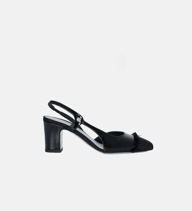 Patent Leather Slingback Pumps