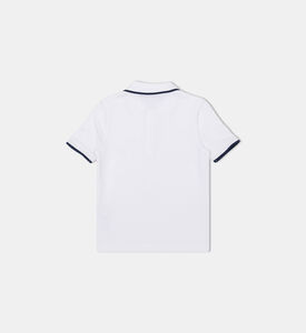 Embroidered Logo Contrast Tipping Polo Shirt
