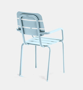 أليكانتي كرسي بذراعين قابل للتكديس من الألومنيوم