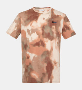 تيشيرت مموه بطبوعة على كامله