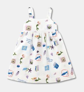 My Little Thieves Cotton-linen Printed Strappy Dress, Packshot View