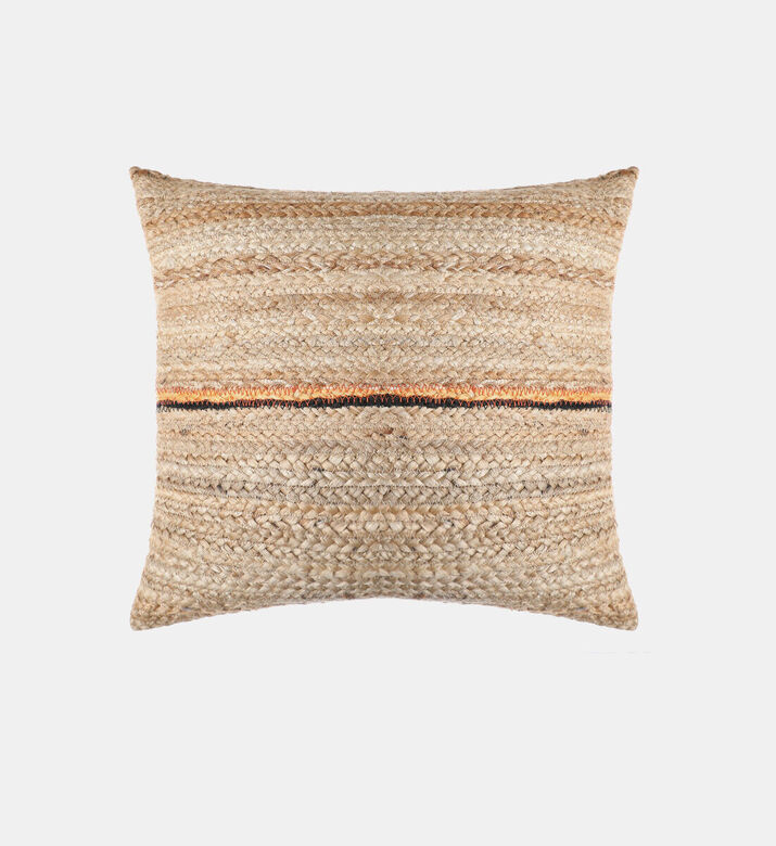 Home Deco and More Nara Jute Fabric Rectangular Filled And Vaccumed Cushion, Packshot View