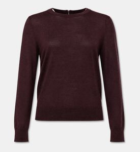 Beatrice B Fine-knit Crewneck Sweater, Gold, L, Packshot View