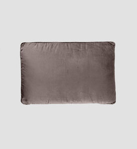 Deko and Co Vince Velvet Rectangle Cushion, Anthracite, 40x60-cm, Packshot View