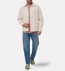 Les Deux Logo-embroidery Patch Pocket Shirt, Model View