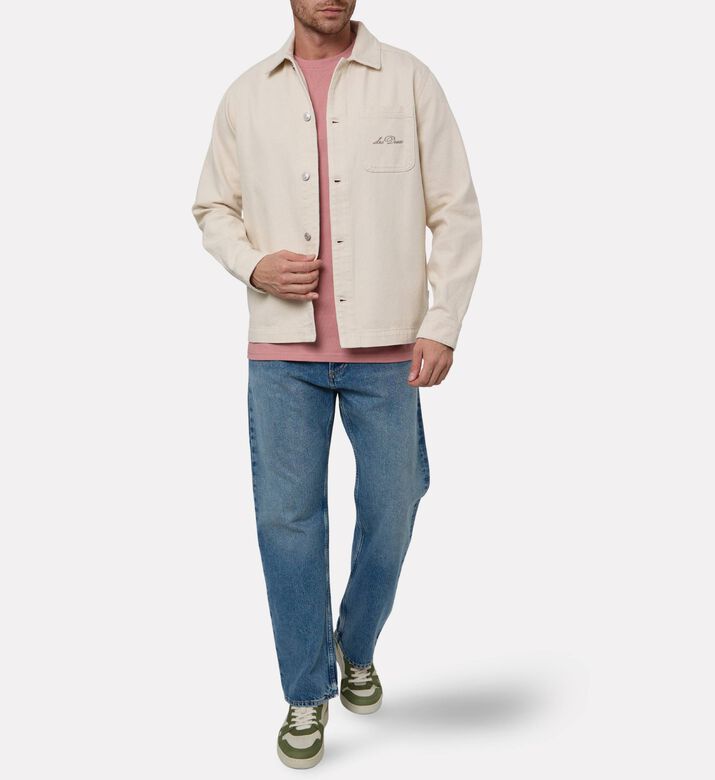 Les Deux Logo-embroidery Patch Pocket Shirt, Model View