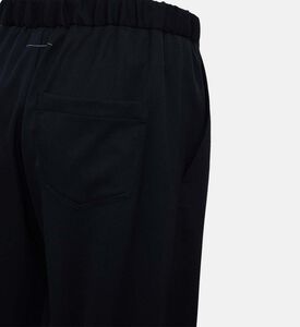 بنطال بخصر مطاطي وقصة عادية