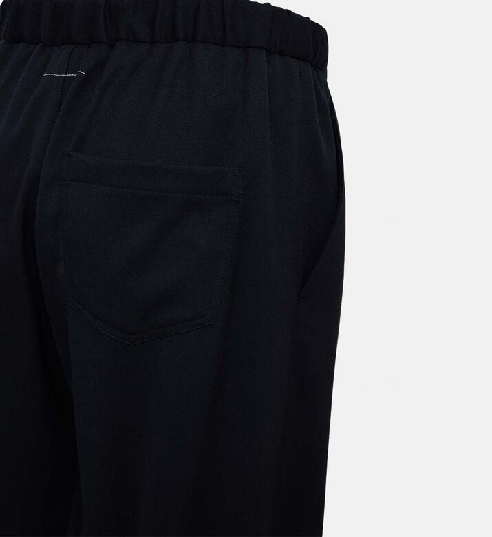 Elastic Waistband Regular-fit Pants