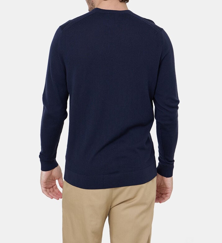 V-neck Long Sleeved Wool Sweatshirt V-neck Long Sleeved Wool Sweatshirt