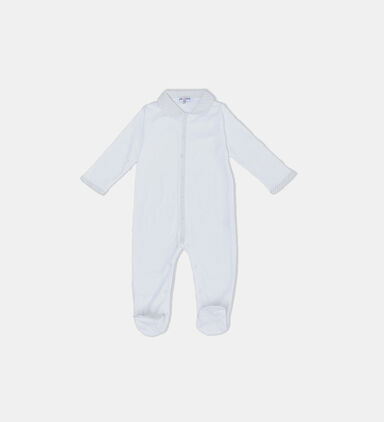 Ribbed Cuffs Button Closure Romper