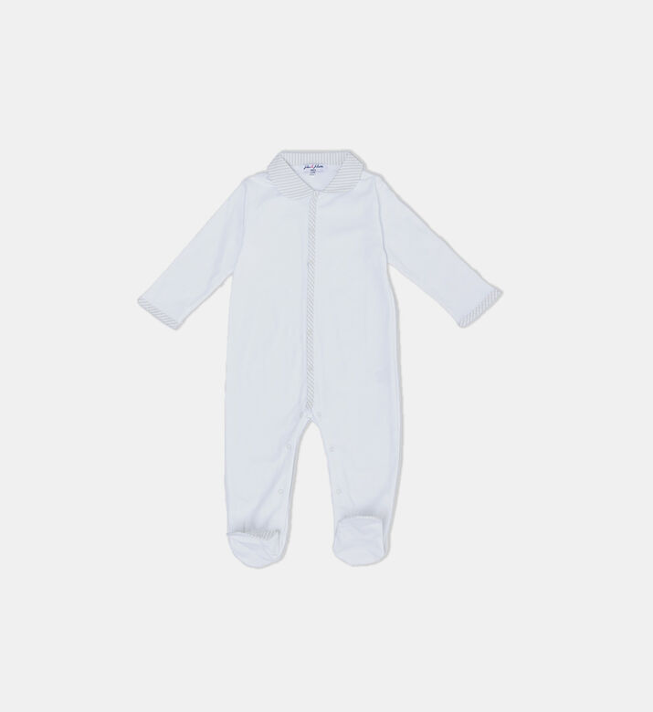 Ribbed Cuffs Button Closure Romper