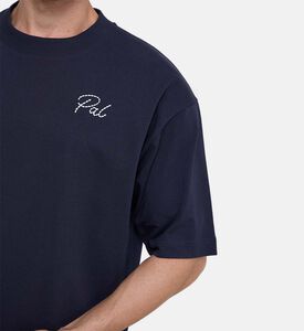 Cotton Chest Logo Crewneck T-shirt