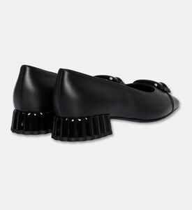 Baldinini Leather Block-heel Cap-toe Pumps, Packshot View