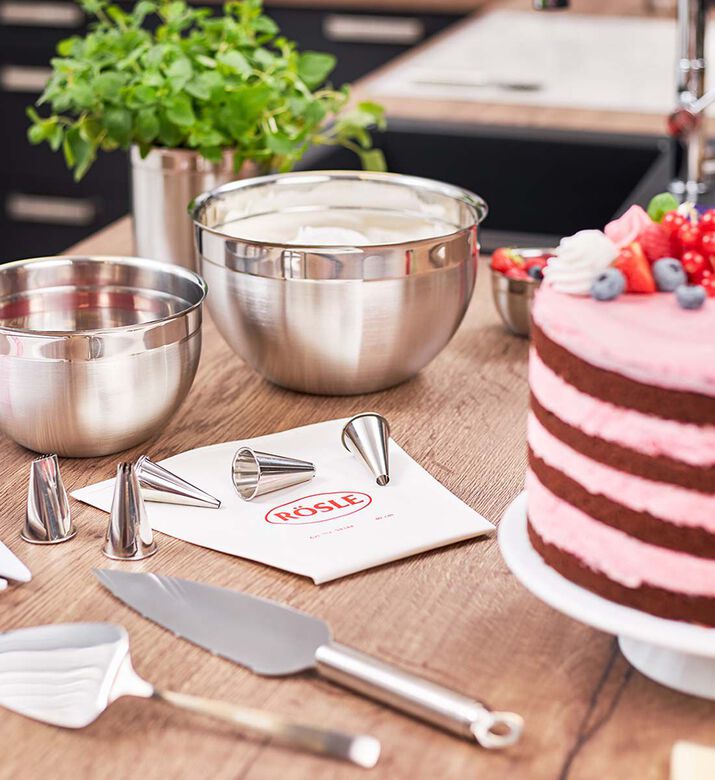 Rosle Glass Lid 3-piece Deep Bowl, Packshot View